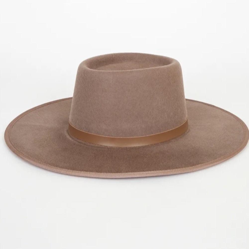 1 left ! RARE WYETH fawn wool boater
